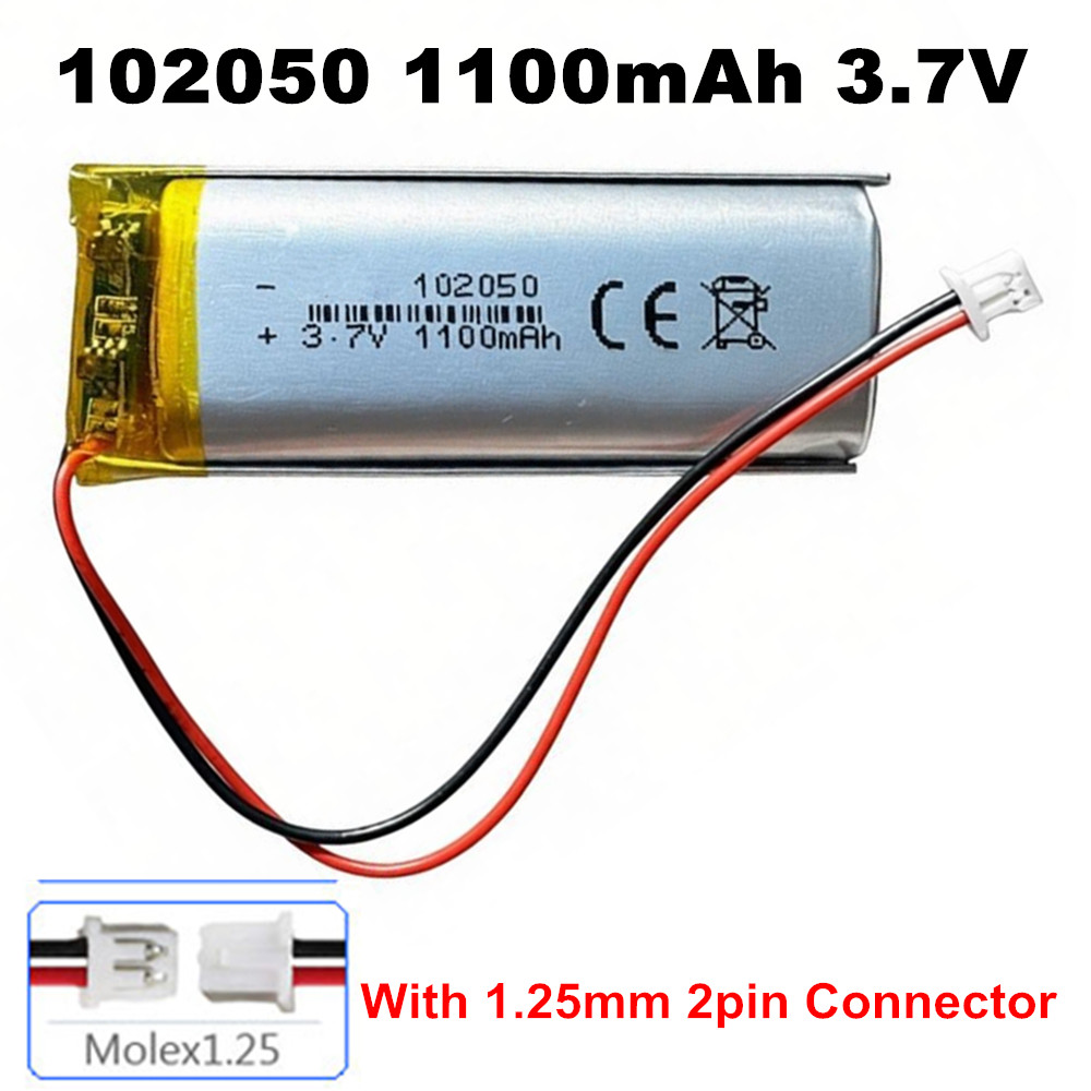 102050 3.7V 1100mAh With JST 1 - огляд і ціна Smartwatch Headset