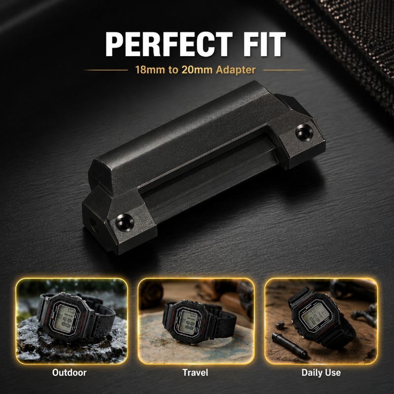 Universal 18mm To 20mm Raised  - огляд і ціна Watch Band Connector